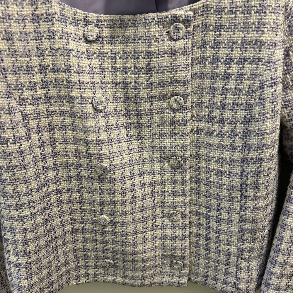 NWT Favorite Daughter Dasha Top 14 tweed lilac lavender purple - Picture 5 of 14